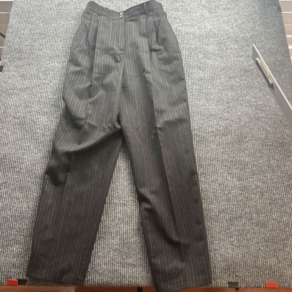 Harve Benard by Bernard Holtzman Women’s 12 Black Wool/Laine Career Pants